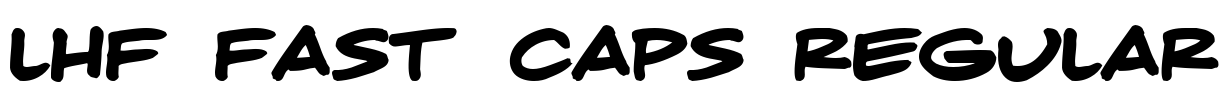 LHF Fast Caps Regular Font Image