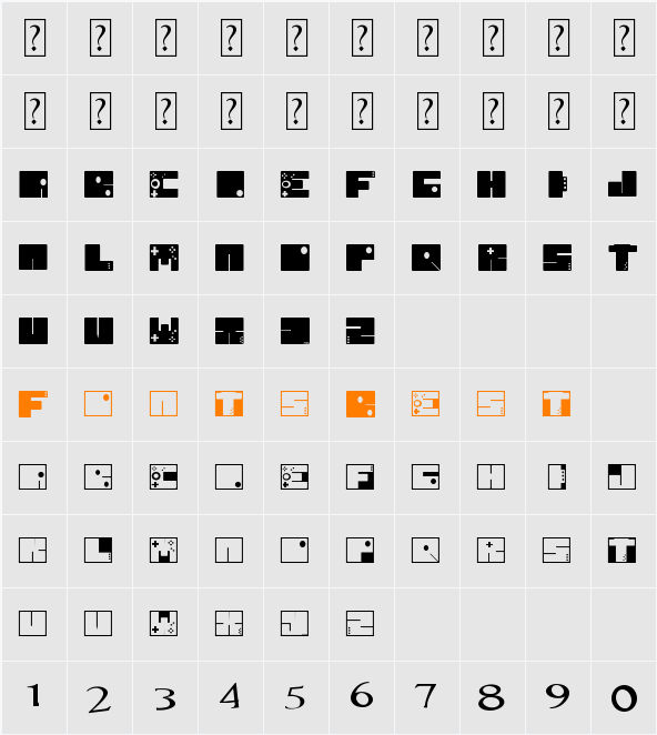to 64 Character Map