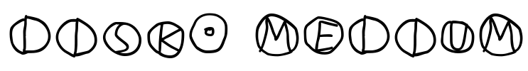 DiskO-Medium Font Image