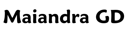 Maiandra GD Font Image