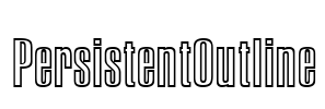 PersistentOutline Font Image