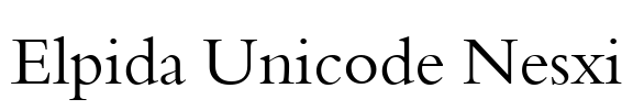 Elpida Unicode Nesxi