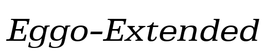 Eggo-Extended Font Image