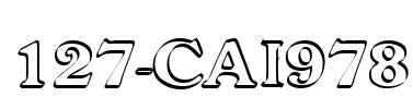 127-CAI978 Font Image