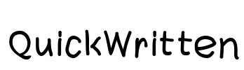 QuickWritten Font Image