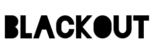 Blackout Font Image