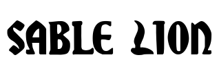 Sable Lion Font Image