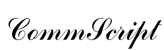 CommScript Font Image