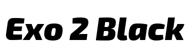 Exo 2 Black Font Image