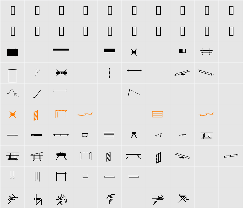 Sport Character Map