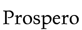 Prospero Font Image