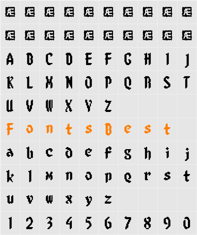 8-bit Limit R BRK Character Map