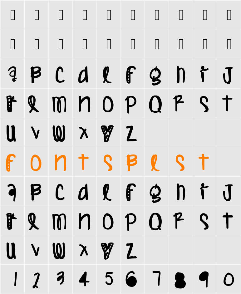 HumanNature Character Map