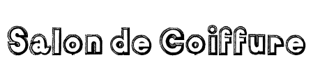 Salon de Coiffure Font Image