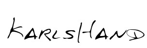 KarlsHand Font Image