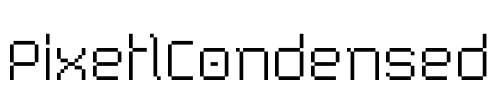 PixetlCondensed Font Image