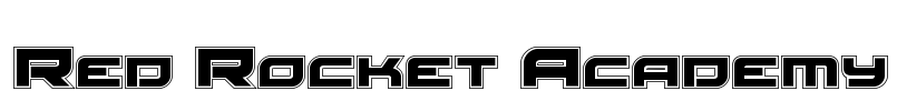 Red Rocket Academy Font Image