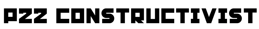 P22 Constructivist Font Image