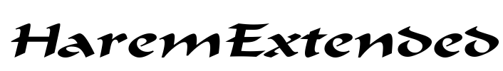 HaremExtended Font Image