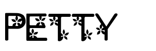 petty1.0 Font Image