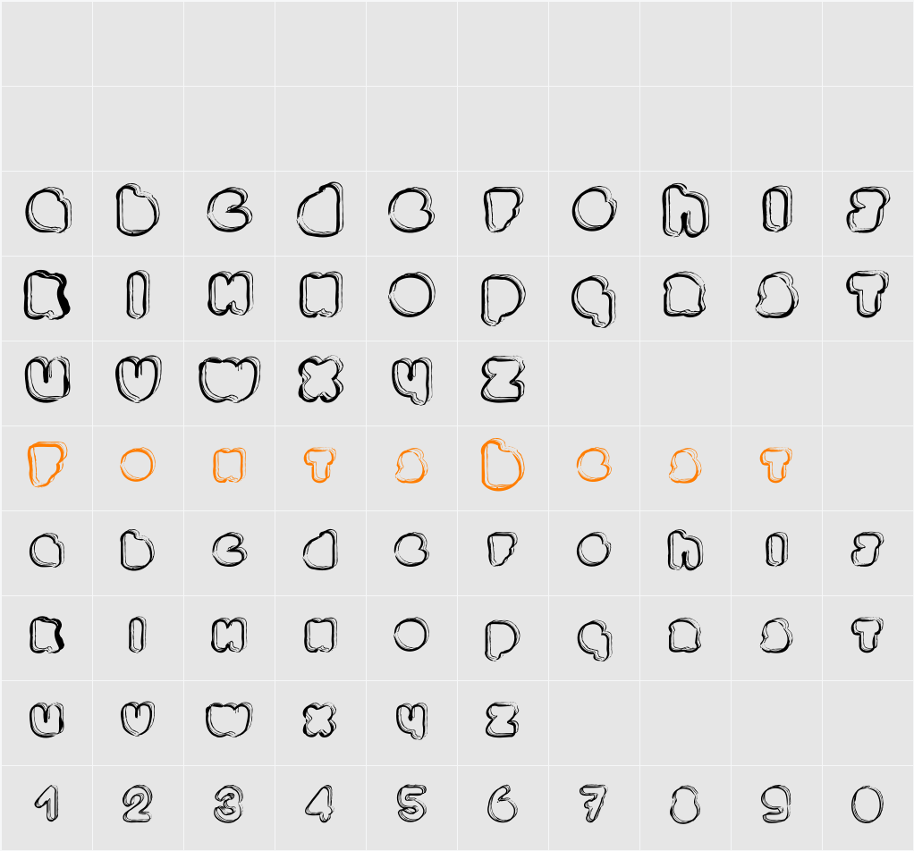 PONCTUATION Character Map