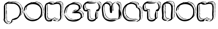 PONCTUATION Font Image