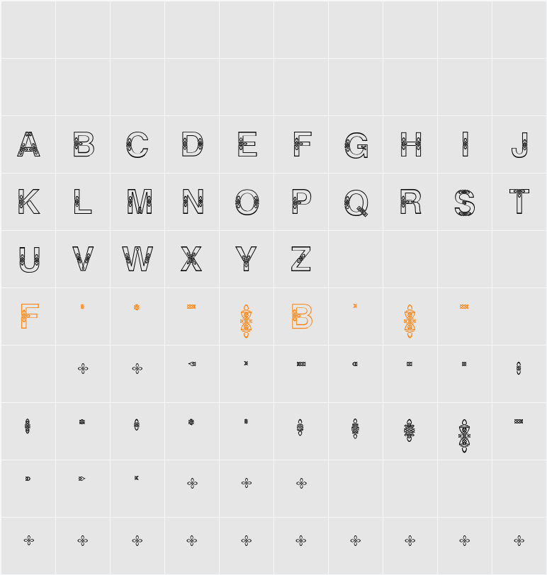 HELVETICIALIEN Character Map