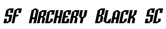 SF Archery Black SC Font Image