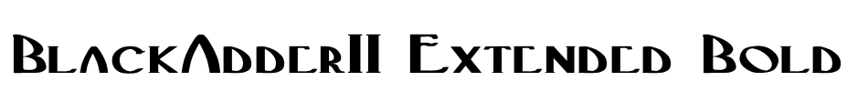 BlackAdderII Extended Bold Font Image