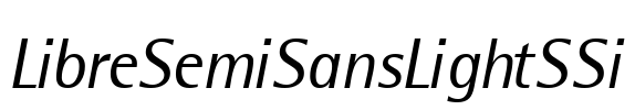 LibreSemiSansLightSSi