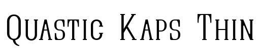 Quastic Kaps Thin Font Image