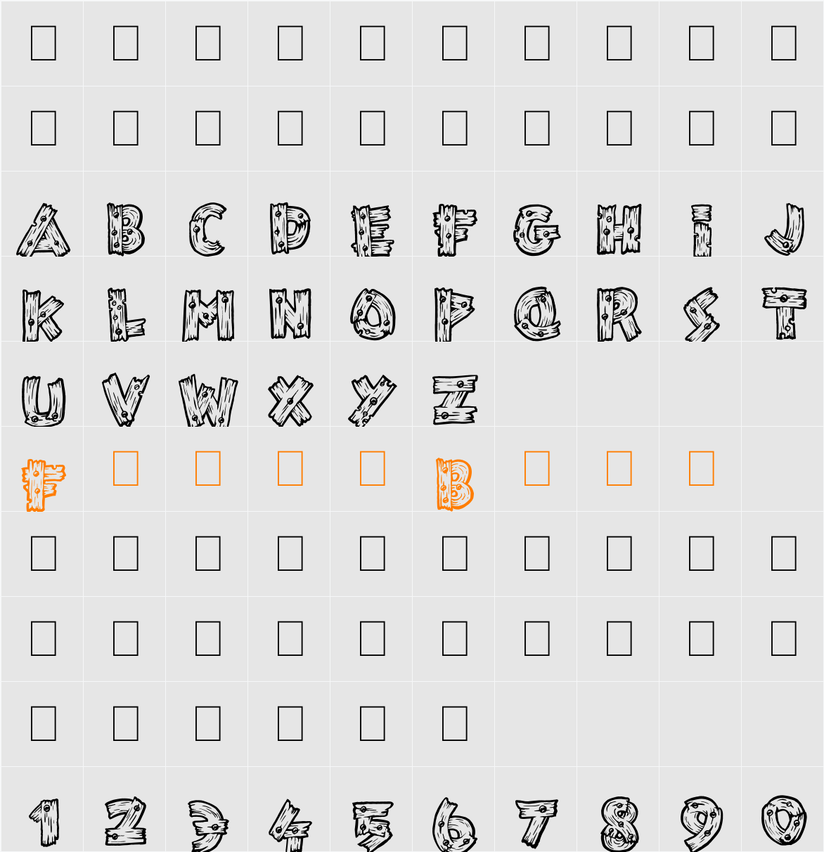 Wild Trails Character Map