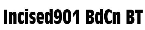 Incised901 BdCn BT Font Image