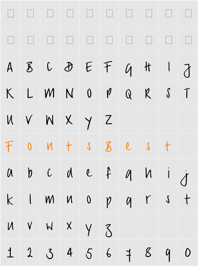 PT Script (Unreg.) Sirocco Character Map