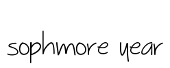 Sophmore Year