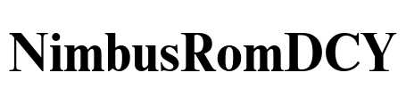 NimbusRomDCY Font Image