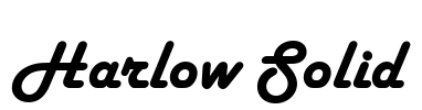 Harlow Solid Font Image
