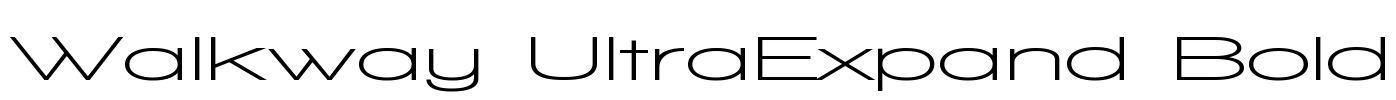 Walkway UltraExpand Bold Font Image