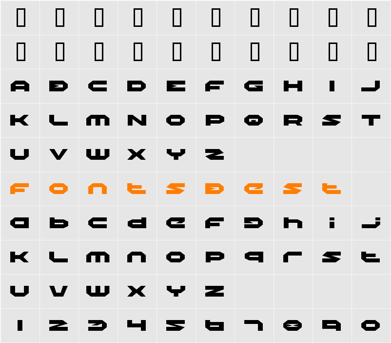 Halo Expanded Character Map