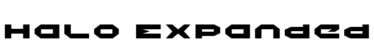 Halo Expanded Font Image