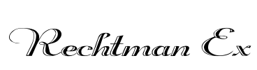 Rechtman Ex Font Image