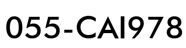 055-CAI978 Font Image