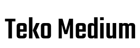 Teko Medium Font Image
