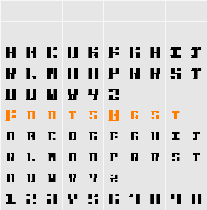 Hardbaq Character Map