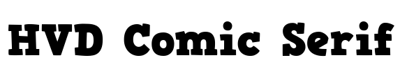 HVD Comic Serif