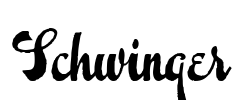 Schwinger Font Image
