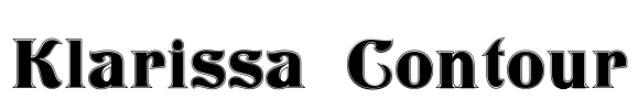 Klarissa Contour Font Image
