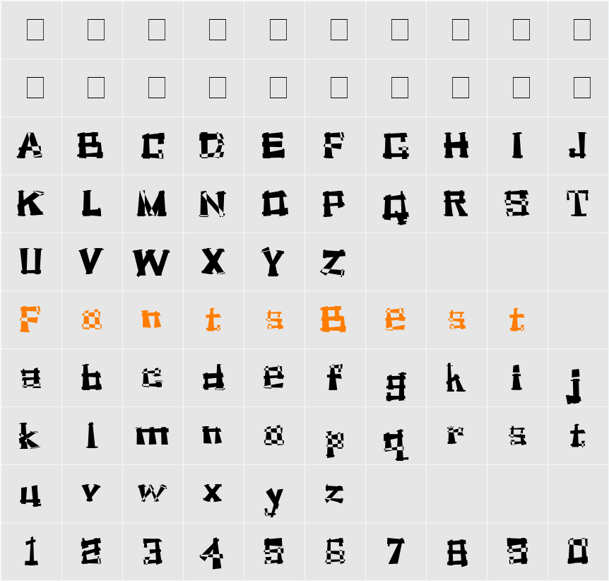 SoulManure Character Map