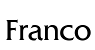 Franco Font Image