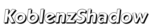 KoblenzShadow Font Image